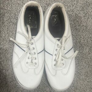 Keds Women's White Athletic Shoes with Navy Trim